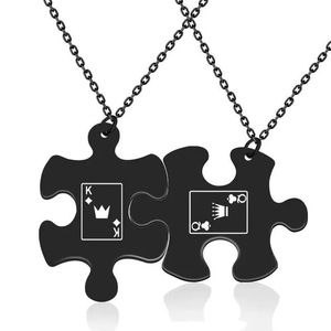 Accessoire d'instrument, porte-clés assorti pour couple, pendentif en acier inoxydable, cadeau pour la Saint-Valentin, logo personnalisé - Product Image 6