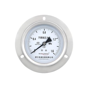 Customized Y100ZTBF axial hydraulic pressure <b>gauge</b> with edge, M20*1.5 stainless steel pressure <b>gauge</b> - Product Image 4