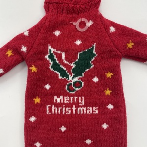 Maglioni Promozionali Personalizzati in Acrilico 100% con Ricamo Jacquard a Tema Natalizio <span class=keywords><strong>per</strong></span> Bottiglie di Vino, Ideali <span class=keywords><strong>per</strong></span> Feste in Casa - Vendita all'Ingrosso - Product Image 3