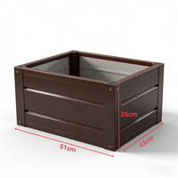 Grand bac de rangement extérieur étanche en acier galvanisé de luxe, style contemporain, japonais et romain, pour plantes et fleurs