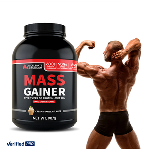 Gainer <span class=keywords><strong>de</strong></span> <span class=keywords><strong>masse</strong></span> premium avec isolat <span class=keywords><strong>de</strong></span> protéines <span class=keywords><strong>de</strong></span> lactosérum concentré, protéines <span class=keywords><strong>de</strong></span> lactosérum hydrolysées, protéines <span class=keywords><strong>de</strong></span> soja 33,3 % <span class=keywords><strong>pour</strong></span> <span class=keywords><strong>la</strong></span> croissance musculaire - Product Image 4