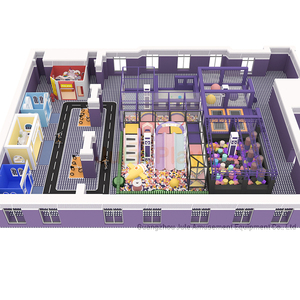 Espace de jeu intérieur Glissades Trampolines à balles Murs d'escalade Jeu de simulation Terrain de jeu intérieur à thème Parcours Ninja Zone de jeu pour enfants - Product Image 2