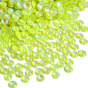 बोबोबोहोओ नए रंग हॉटफिक्स गैंडा थोक स्पार्कल रंग SS6-SS30 ग्लास फ्लैट बैक गैंडा हॉट फिक्स आयरन - Product Image 2