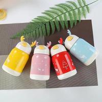 Bouteille en verre réutilisable 380 ml avec couvercle tête de cerf, design moderne et simple, motif dessin animé créatif de Noël, pour jus, café, lait, idéale pour les voyages et les aliments.