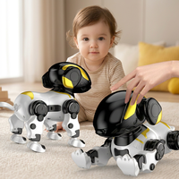 Intelligenter RC-Roboterhund aus Kunststoff, Ferngesteuertes Interaktives Haustier-Spielzeug für Kinder