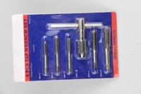 Pexmientas 6 buah Set kunci Tap, pegangan T metrik dapat disesuaikan M6/M7/M8/M10/M12 alat jahit tangan ketukan dan Set mati