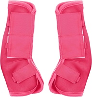 Protège-jambes et bottes anti-mouches roses écologiques pour chevaux, protection légère en maille anti-insectes, lot de 4