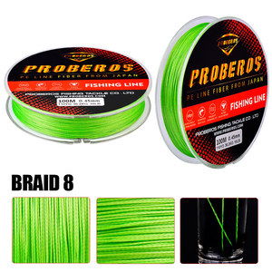 Ligne de pêche tressée japonaise PE 100m 137m, multifilament 8 brins, <span class=keywords><strong>fil</strong></span> tressé 6-70lb, ligne de pêche en eau salée - Product Image 3