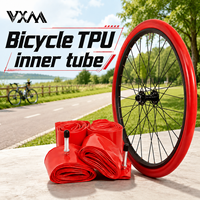 Chambre à air légère en TPU MOTSUV, résistante aux crevaisons, durable, haute résistance, compatible avec les valves Schrader en alliage pour vélo