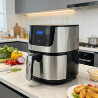 Appareils électroménagers de cuisine, friteuse à air, de l'usine, écran tactile LED, 8L, friteuse à air intelligente