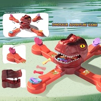 4 joueurs parent-enfant tête de dinosaure interactive dinosaure affamé manger des os jeu d'éjection jouets