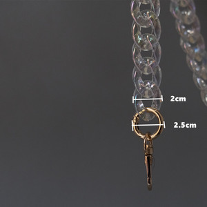Meetee B-C066 Acrilico Trasparente Sacchetto di Spalla Della Decorazione Della Cinghia Della Catena Della Resina Trasparente Crossbody Catena Cinghie Accessori del Sacchetto di Frizione - Product Image 5