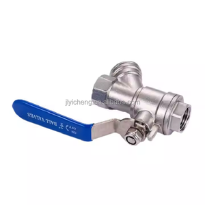 Stainless Steel 304 Female 3-Way Manual Ball Valve with <strong>Y</strong>-<strong>Shaped</strong> Ball Valves SS <strong>Filter</strong> with Customized OEM Support - Product Image 2