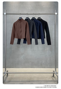 <span class=keywords><strong>Giacca</strong></span> Corta CNSHELL con Collo Alto e Maniche Raglan, 270gsm, da <span class=keywords><strong>Donna</strong></span>, Nude, con Zip, Sensazione Calda, Vestibilità Aderente - Product Image 4