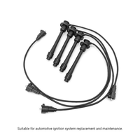 Pièces automobiles en gros, remplacement direct OE, jeu de câbles de bougies d'allumage en caoutchouc ou silicone, jeu de câbles d'allumage haute tension, fabrication OEM personnalisée