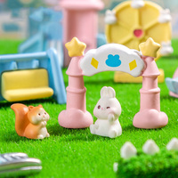 Figurines de terrain de jeu miniatures accessoires en résine scène créative construction bricolage 3D enfants jouets éducatifs pour la décoration de bureau à domicile