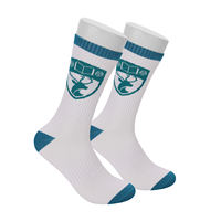 Chaussettes de marque de créateur décontractées en coton tricoté en jacquard pour hommes Chaussettes de sport personnalisées absorbant la sueur et amusantes Vente en gros pour l'automne