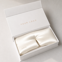 Kit de bouclage sans chaleur en soie 22 Momme : Bandeau, chouchou et masque pour les yeux, 100% Soie de Mûrier, pour des boucles et des ondulations sans chaleur pour la nuit