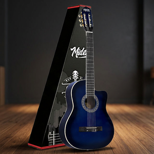 Guitarra Clásica Azul 4/4 con Varilla de Ajuste y Tapa de Abeto |   Midex MGX-100BL-BAG - Product Image 3