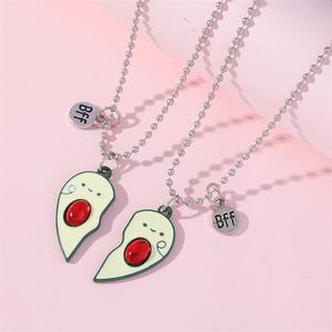 Best Friend collana con ciondolo a forma di cuore carino gioielli con ciondolo BFF <span class=keywords><strong>regali</strong></span> <span class=keywords><strong>speciali</strong></span> <span class=keywords><strong>per</strong></span> due accessori placcati in argento - Product Image 5