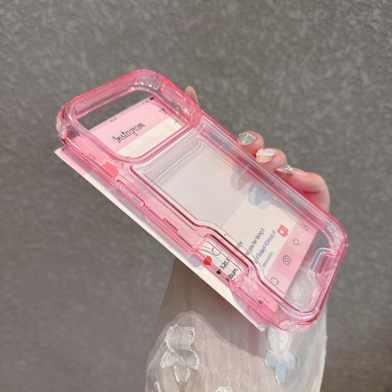 Wholesale Phone Accessories 3 Layers Transparent Protective Covers for iPhone 11 12 13 14 15 16 17 Pro Max Fashion Cases · image 2