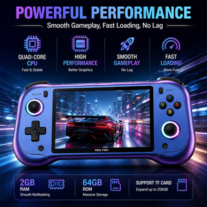 Console de jeu portable rétro H55PRO, écran IPS de 5,5 pouces, RK3562, 5000 mAh, lecteur de jeux portable, jouets pour enfants, console de jeu - Product Image 4