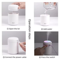 Humidificateur portable à brume froide de 200ml pour l'extérieur, à usage domestique, avec logo personnalisé, diffuseur d'air USB intelligent pour mini voiture