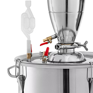 Equipo de Destilación de Alcohol de Cobre para Uso Doméstico 20L/70L para Whisky, Ron, Ginebra, Vodka, Brandy con Componente de Bomba Central - Product Image 4