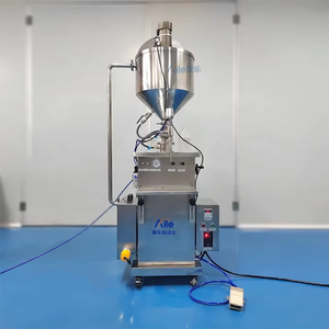 เครื่องบรรจุขวดกึ่งอัตโนมัติแบบใช้ลมสำหรับของเหลวความหนืดสูง เช่น แว็กซ์ผม น้ำมัน น้ำผึ้ง แชมพู เจล สำหรับเครื่องสำอาง - Product Image 2