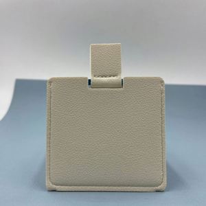 Miroir de voyage de poche 2,36 pouces, mini miroir portable en acier inoxydable incassable avec étui en cuir PU, cadeaux promotionnels - Product Image 3