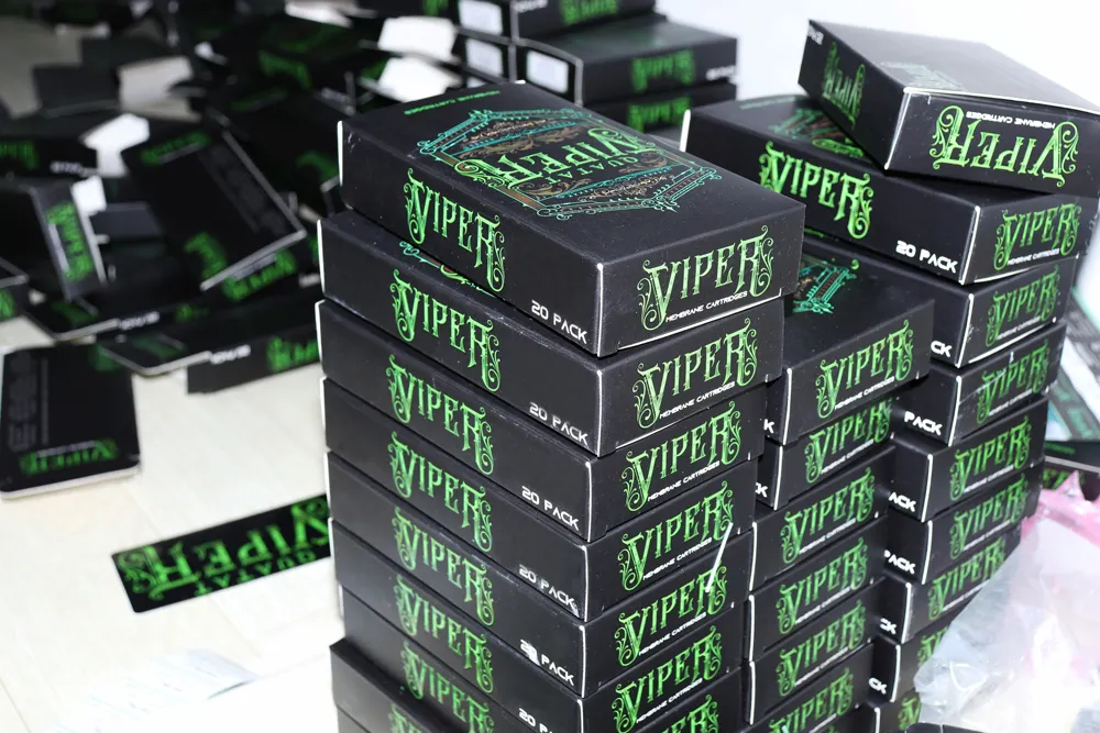 Cartucho de agujas de tatuaje desechable viper, alta calidad, venta directa de fábrica