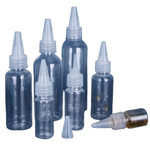 100ml Pet Cosmetic Plastic Twist Top Cap <b>Squeeze</b> Packaging Applicator Hair Oil <b>Bottle</b> - Product Image 1