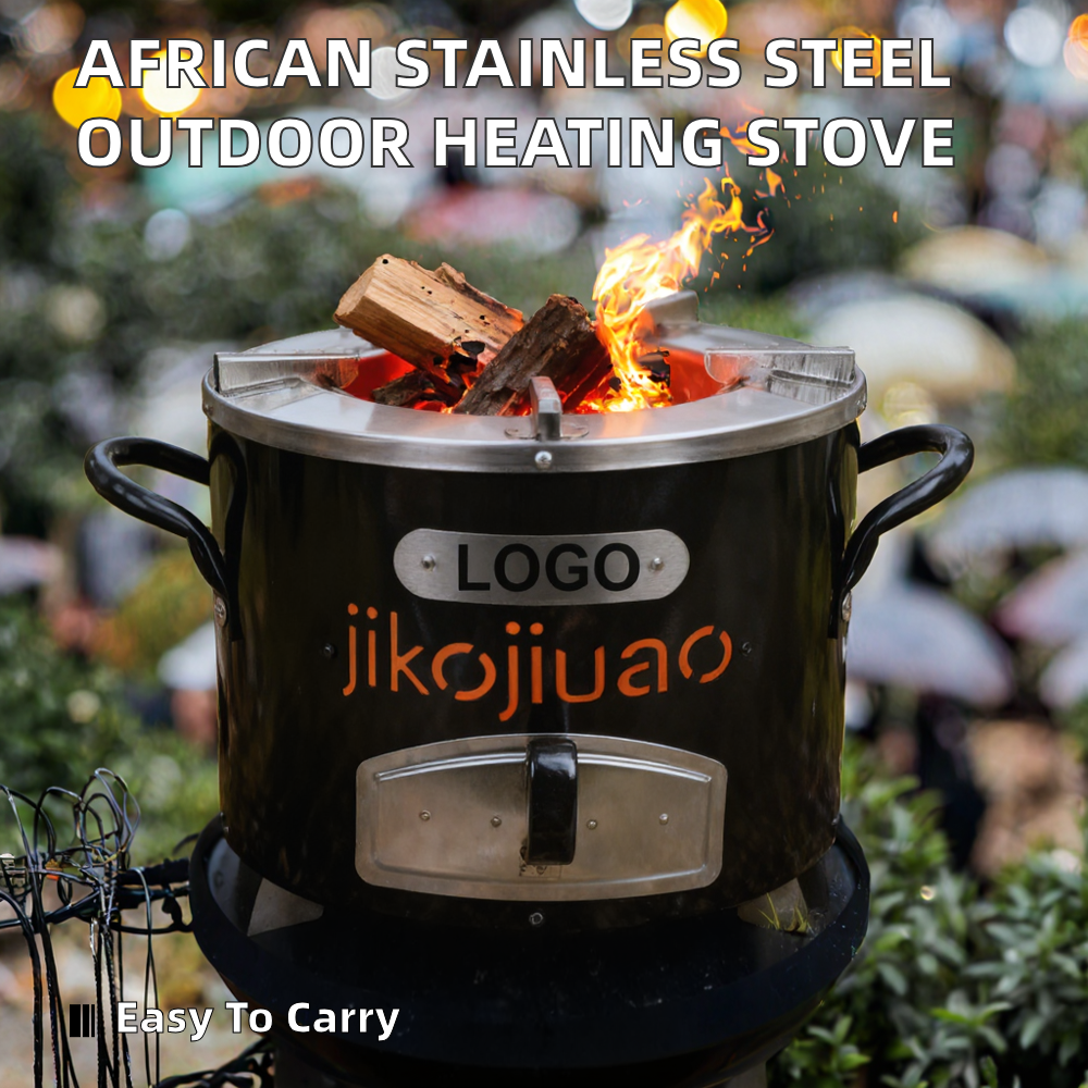Family-Size Stainless Steel Charcoal Cook Stove Grid Rack Ash