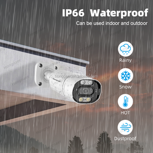 Hongnaer 4MP siêu HD không thấm nước tầm nhìn ban đêm PoE nhà <span class=keywords><strong>IP</strong></span> Bullet Máy ảnh hai cách âm thanh ngoài trời không dây an ninh CCTV PoE máy ảnh - Product Image 4