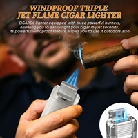 En stock, livraison rapide, coupe-cigares de luxe, briquet torche au butane, accessoires pour fumeurs, briquet torche, briquet à jet pour cigares