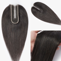 Extensions de cheveux humains avec fermeture, trame de cheveux raides, dentelle HD 2x6, style polyvalent et pointes de cheveux saines
