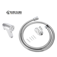 Ensemble de douche hygiénique EURO CLIMA avec écrou en plastique et tuyau flexible en PVC