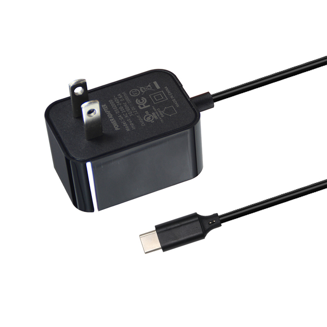 12V 2A Wall-Mounted Power Supply Adapter for Type C Output US Plug 24W Output Power