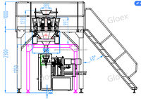 Máquina de Envasado Rotativa Automática para Bolsas y Sobres, Materiales Plásticos/Papel, Grado Alimenticio, Ecológica, Nueva