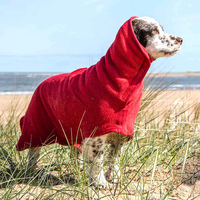 Peignoir de bain super absorbant pour chien, peignoir en microfibre pour chien, serviette enveloppante pour chiot