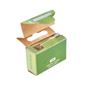 Amido di mais filo interdentale naturale ed eco di bambù filo interdentale con kraft pacchetto della scatola di carta - Product Image 5