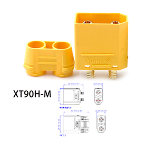 Разъемы Amass Anti Spark XT90s XT90 XT90S-<span class=keywords><strong>F</strong></span> XT90-M (штекер/гнездо) для LiPo аккумуляторов RC (тип «банан») - Product Image 3