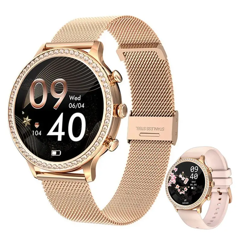 Flyrabbit 2023 트렌디 한 Smartwatch I70 1.32 인치 라운드 스크린 숙녀 스마트 시계 여성 BT 호출 I70 Smartwatch 여자를위한