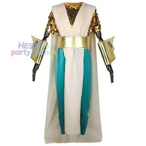 Costume de scène pour adulte, prêt à être expédié, pharaon égyptien, robe Cléopâtre, pour opéra et spectacle - Product Image 1