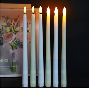 Bán buôn điều khiển từ xa nhấp nháy LED nến ánh sáng 3D ngọn lửa dài nến giáng sinh nhà tiệc cưới trang trí - Product Image 1