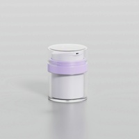 Bouteilles à pompe sans air de 50ml en plastique PET PP ABS de luxe Bocal sous vide pour sérum, crème pour le visage, toner, soins de la peau Emballage cosmétique Logo personnalisé