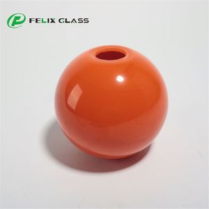 Muestra Gratuita de Lámpara de Pared, Fabricante Chino OEM, Pantalla de Vidrio Soplado a Mano con Forma de Globo Naranja para Lámpara de Araña o Colgante - Product Image 2