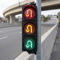 Feu de signalisation LED en U, lampe de signalisation routière, indicateur directionnel auxiliaire pour rampes et viaducs