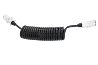 Câble de remorque spirale Suzi 7 broches en TPU durable, cordon électrique rétractable 7 broches pour remorquage de camions commerciaux lourds
