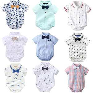 Ensemble de vêtements pour bébé de haute qualité, veste matelassée à boutons pour garçons, vêtements d'été, vente en gros de t-shirts - Product Image 1